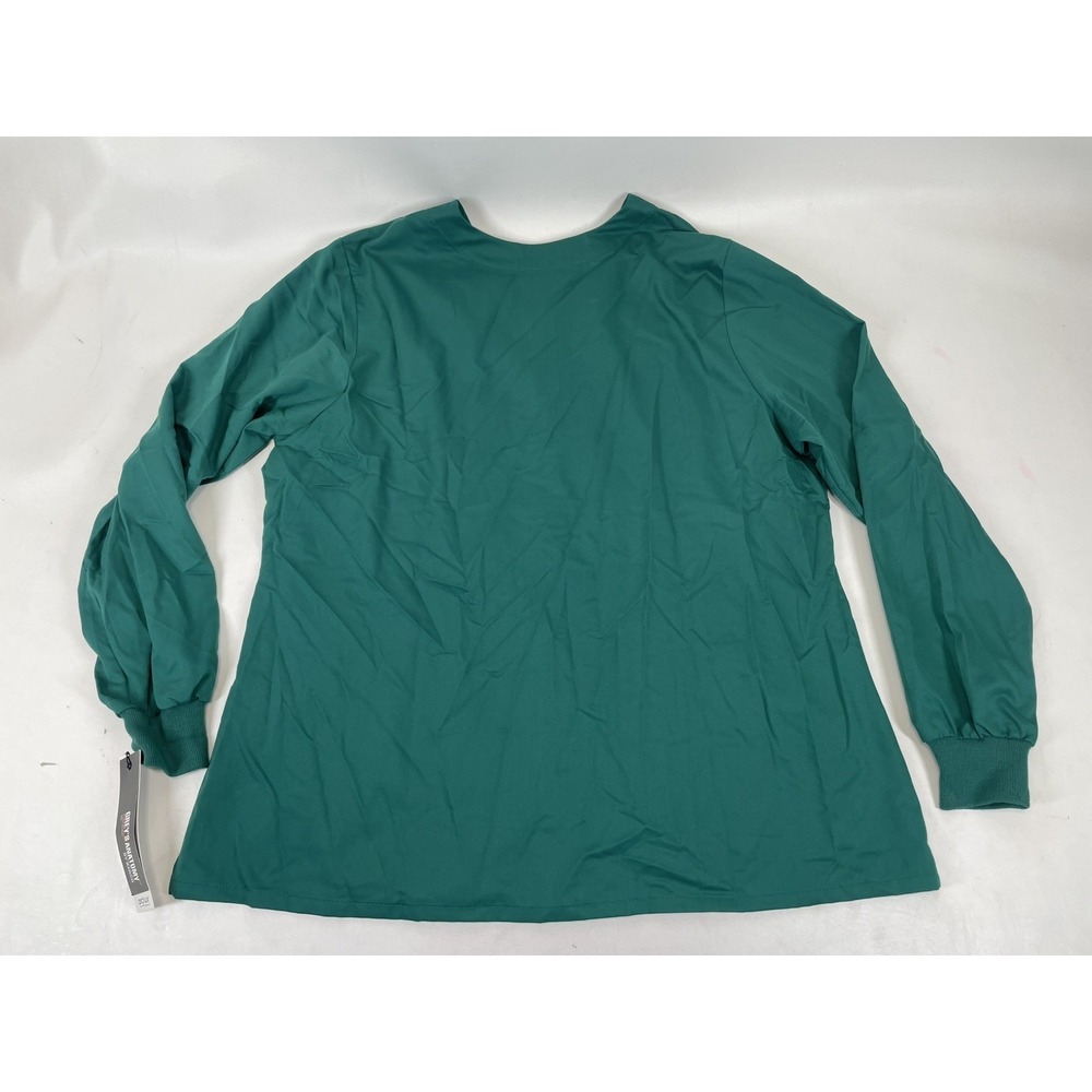 Greys Anatomy Barco Scrubs 4PKT Sporty Warmup Womens 2XL Hunter Green NWT - Picture 2 of 5